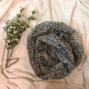 Printed infinity scarf